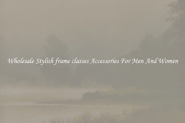Wholesale Stylish frame classes Accessories For Men And Women