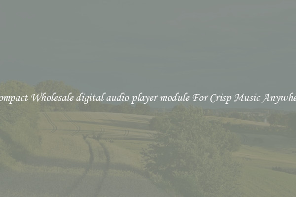 Compact Wholesale digital audio player module For Crisp Music Anywhere