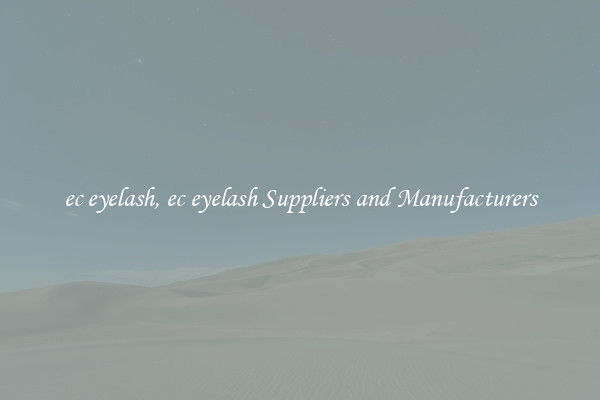 ec eyelash, ec eyelash Suppliers and Manufacturers