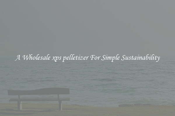  A Wholesale xps pelletizer For Simple Sustainability 