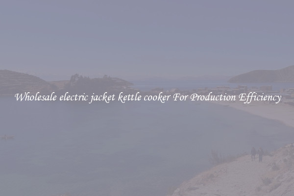 Wholesale electric jacket kettle cooker For Production Efficiency