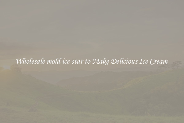 Wholesale mold ice star to Make Delicious Ice Cream 