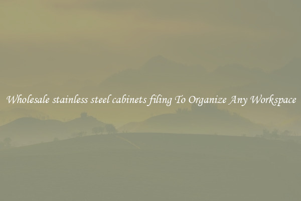 Wholesale stainless steel cabinets filing To Organize Any Workspace