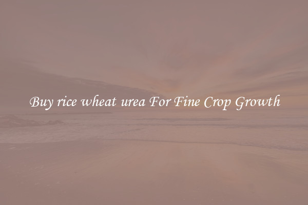 Buy rice wheat urea For Fine Crop Growth