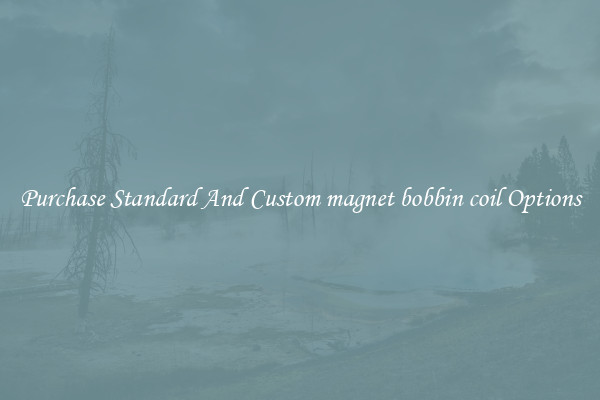 Purchase Standard And Custom magnet bobbin coil Options