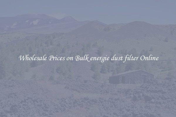 Wholesale Prices on Bulk energie dust filter Online