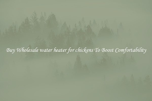 Buy Wholesale water heater for chickens To Boost Comfortability