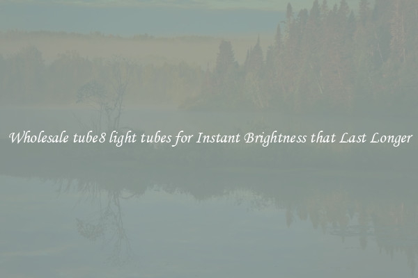 Wholesale tube8 light tubes for Instant Brightness that Last Longer