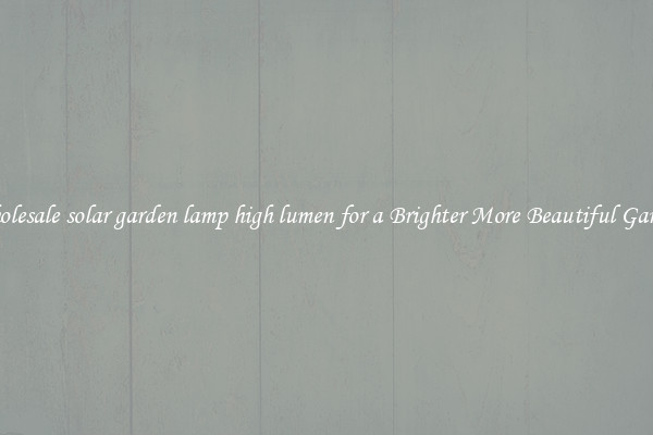 Wholesale solar garden lamp high lumen for a Brighter More Beautiful Garden