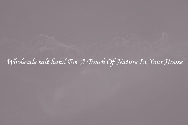 Wholesale salt hand For A Touch Of Nature In Your House