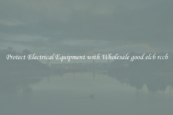 Protect Electrical Equipment with Wholesale good elcb rccb