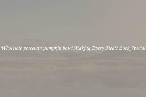 Wholesale porcelain pumpkin bowl Making Every Meals Look Special