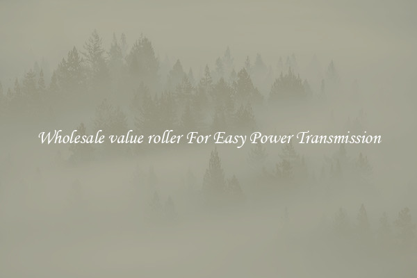Wholesale value roller For Easy Power Transmission