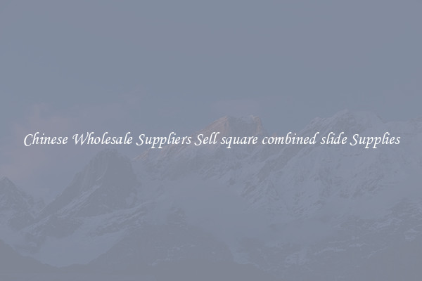 Chinese Wholesale Suppliers Sell square combined slide Supplies