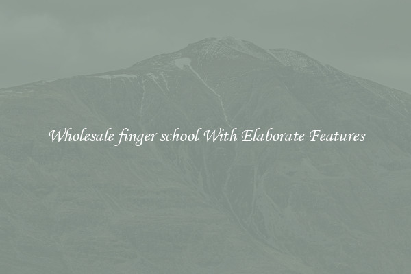 Wholesale finger school With Elaborate Features